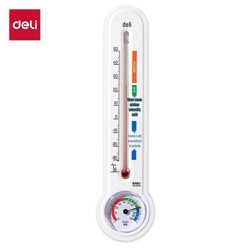 Deli Stor urtavla Inomhus Utomhus Termometer Hygrometer