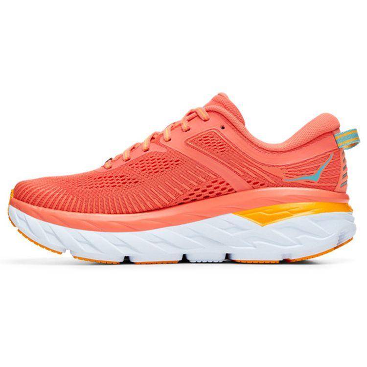 HOKA Bondi 7 Kamelia Coastal Shade Dam Sneakers Orange 1110519-CCSD cm red