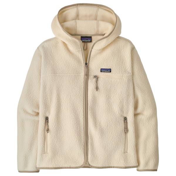 Patagonia Women's Retro Pile Hoody Fleecejakke Damer størrelse XL farve beige