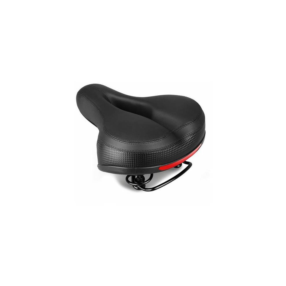 Komfortabelt cykelsaddel, åndbar midterudskæring, ventilation, højdensitets memory foam cykelsadeludskiftning til mænd og kvinder, ergonomisk