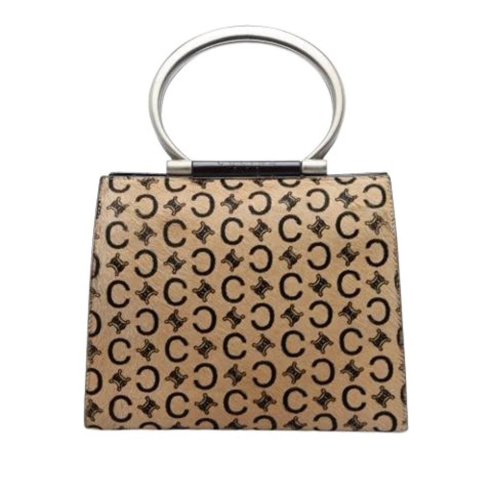 Celine Vintage - Pre-owned Pony Hair Top Handle Bag Vintage - Dam - ONE Size - Läder