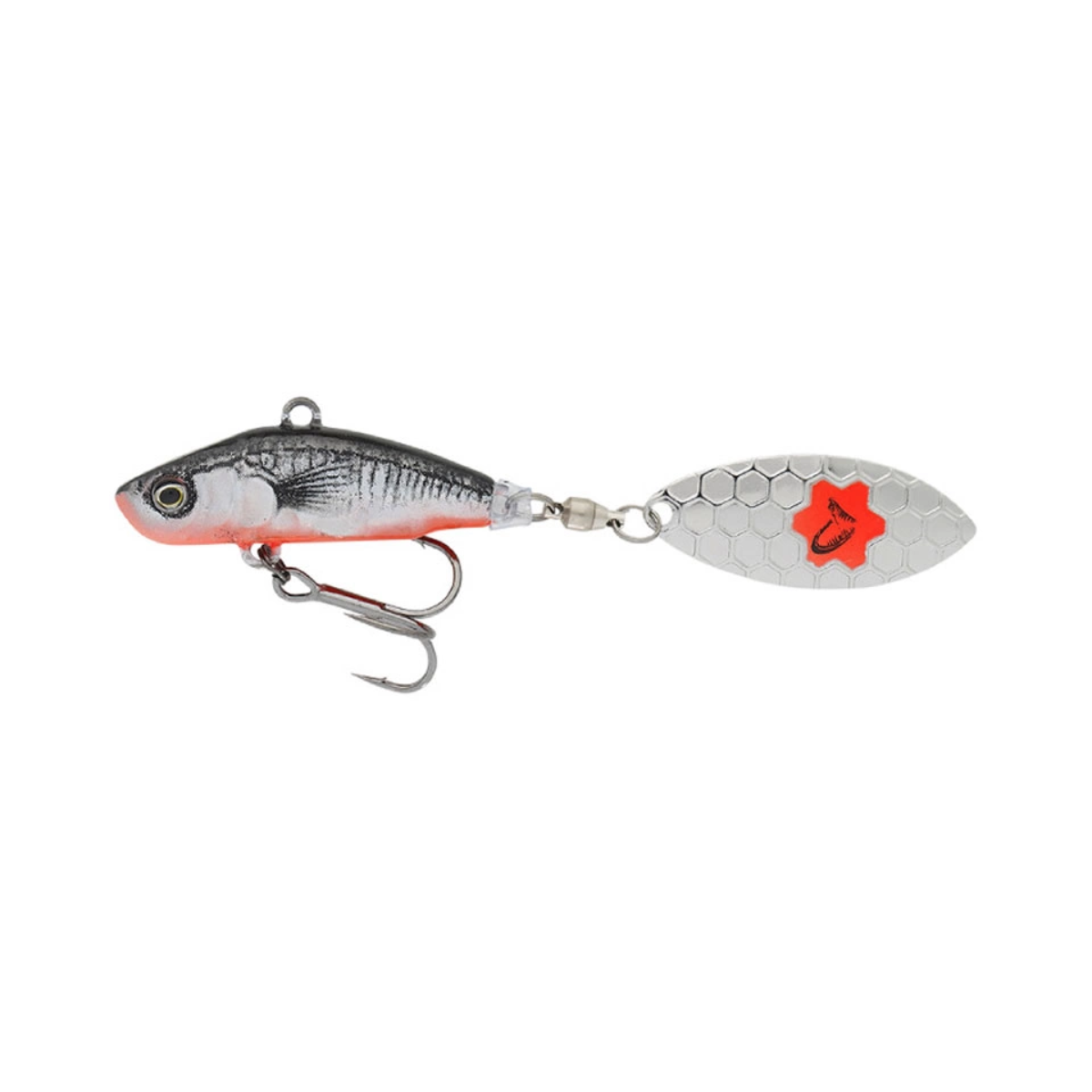 Savage Gear 3D Sticklebait Tail Spin 7.3cm 13g - Black Silver