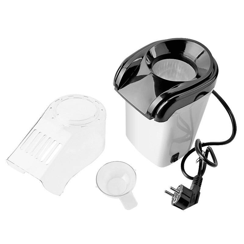Popcornmaskin air popcorn popper + popcornmaskin med måttbägare för att mäta popcornkärnor + smält smör - vitt(eu pl