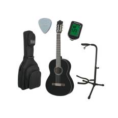 Yamaha C40 Klassisk Spansk Guitar Startpakke (Sort)