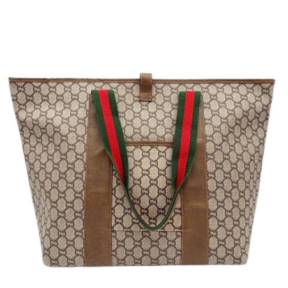 Gucci Vintage Pre-owned Plastic Tote Bag - Vintage - Dame - Beige - ONE SIZE - Uld