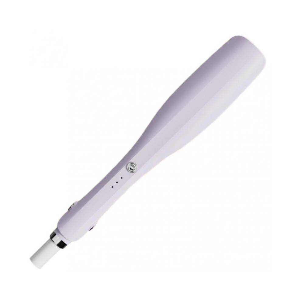 (EU plug, Purple) Mini Flat Iron Hair Straightener Fast Heating Hair Iron for Long Short Hair