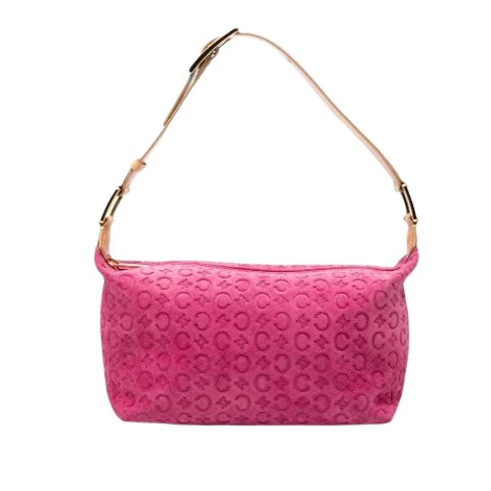 Celine Vintage Pre-owned Vintage Skuldertaske - Vintage - Dame - Lyserød - ONE SIZE - Uld