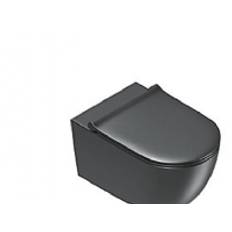 Catalano Sfera vægtoilet 55x35 - Nero, bolteafstand 180mm, skjult montering uden skyllekant