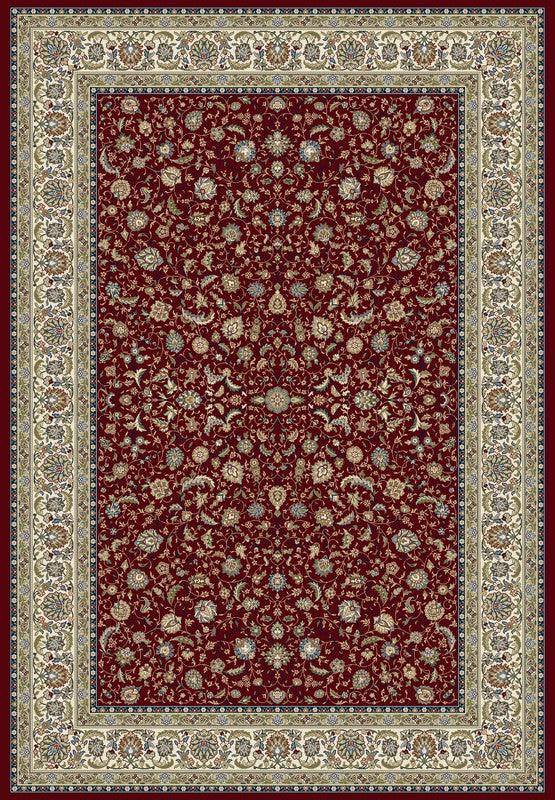 Vintage - Queen 7677 - 60x115 cm - Rød 014-Rød 014 / 137x195 cm / 100% Heavy heat set polypropylene