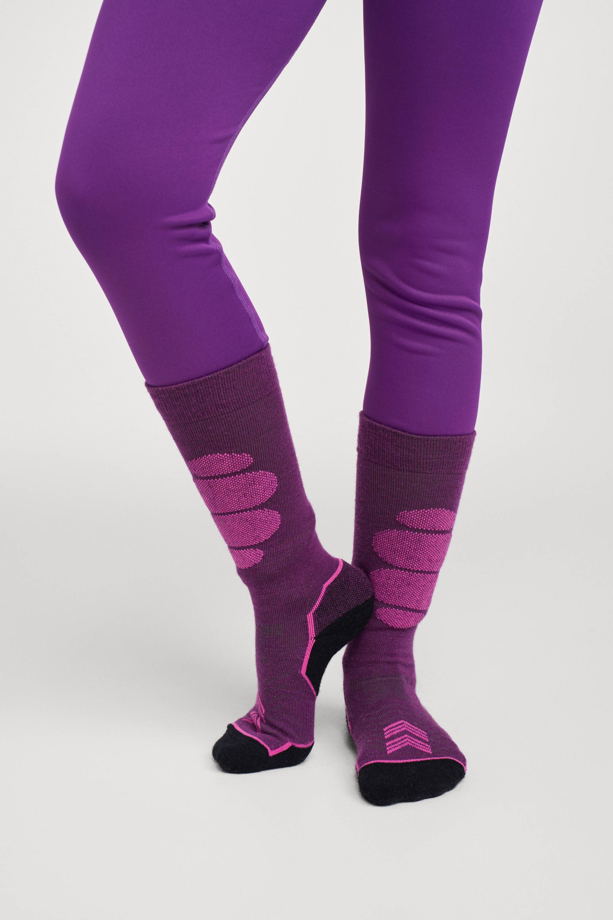 Reima Atleetti Skidstrumpor, Plum Purple, 30-33