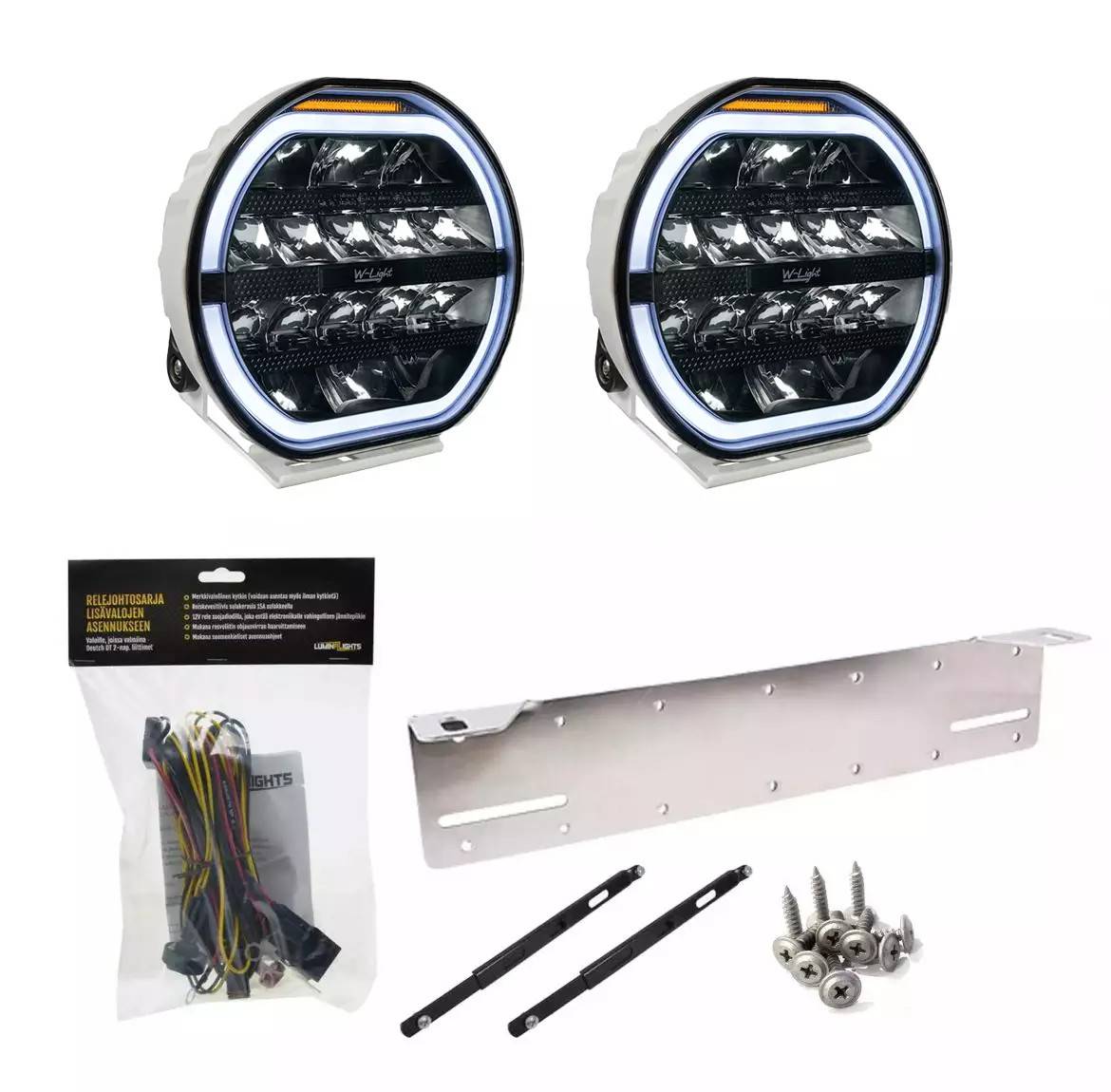 W-Light Fury 9'' White X2 Kit