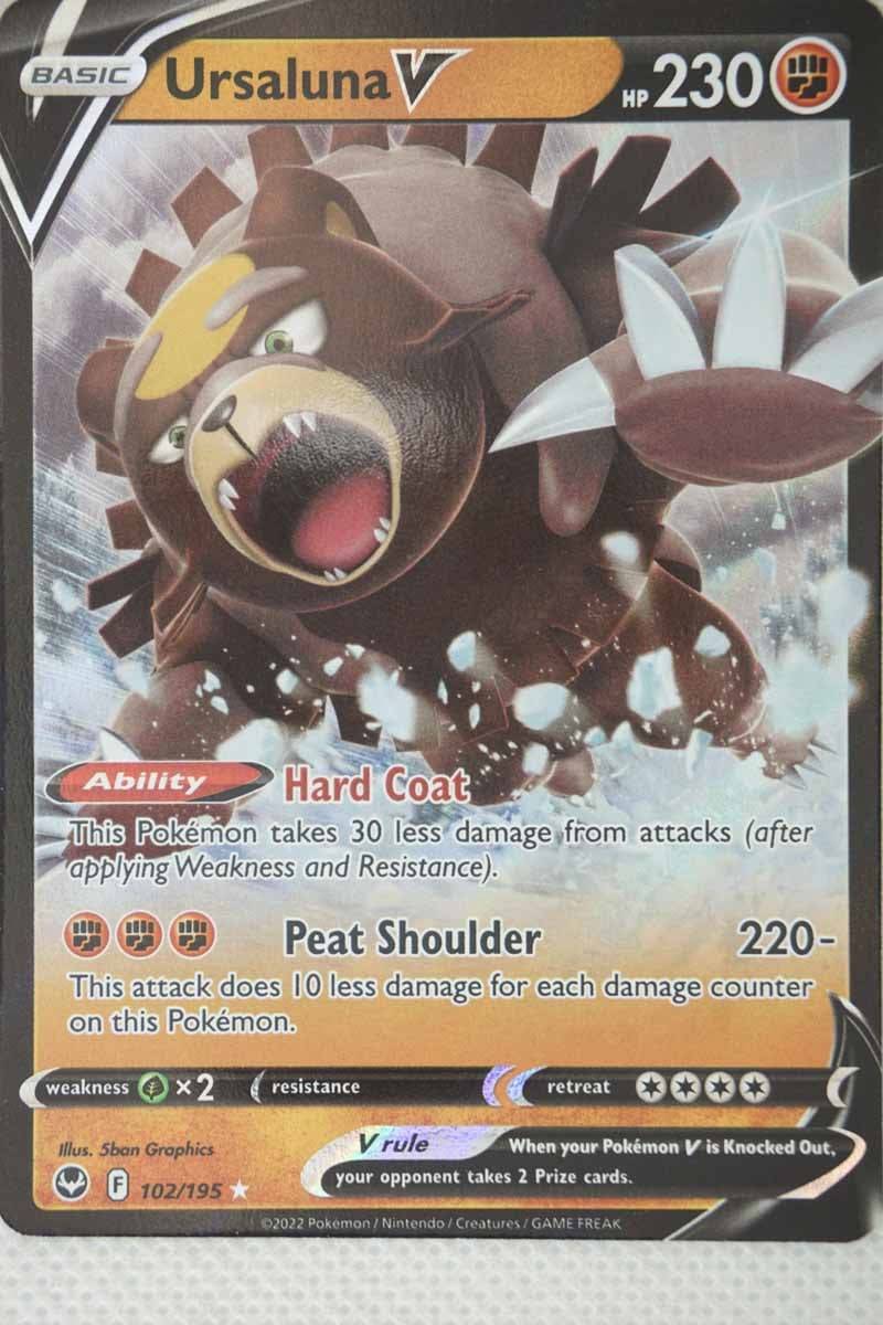 Pokémon Ursaluna V 102/195 - Pokemon kort - V kort - Pocket Monster.