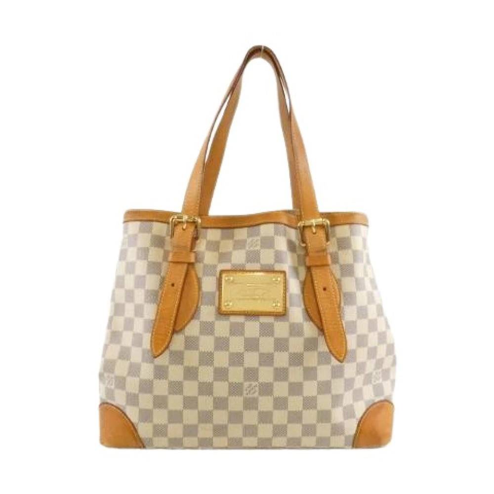 Louis Vuitton Vintage Pre-owned Hampstead Damier Azur Tote Bag - Vintage - Herre - Beige - ONE SIZE - Hamp