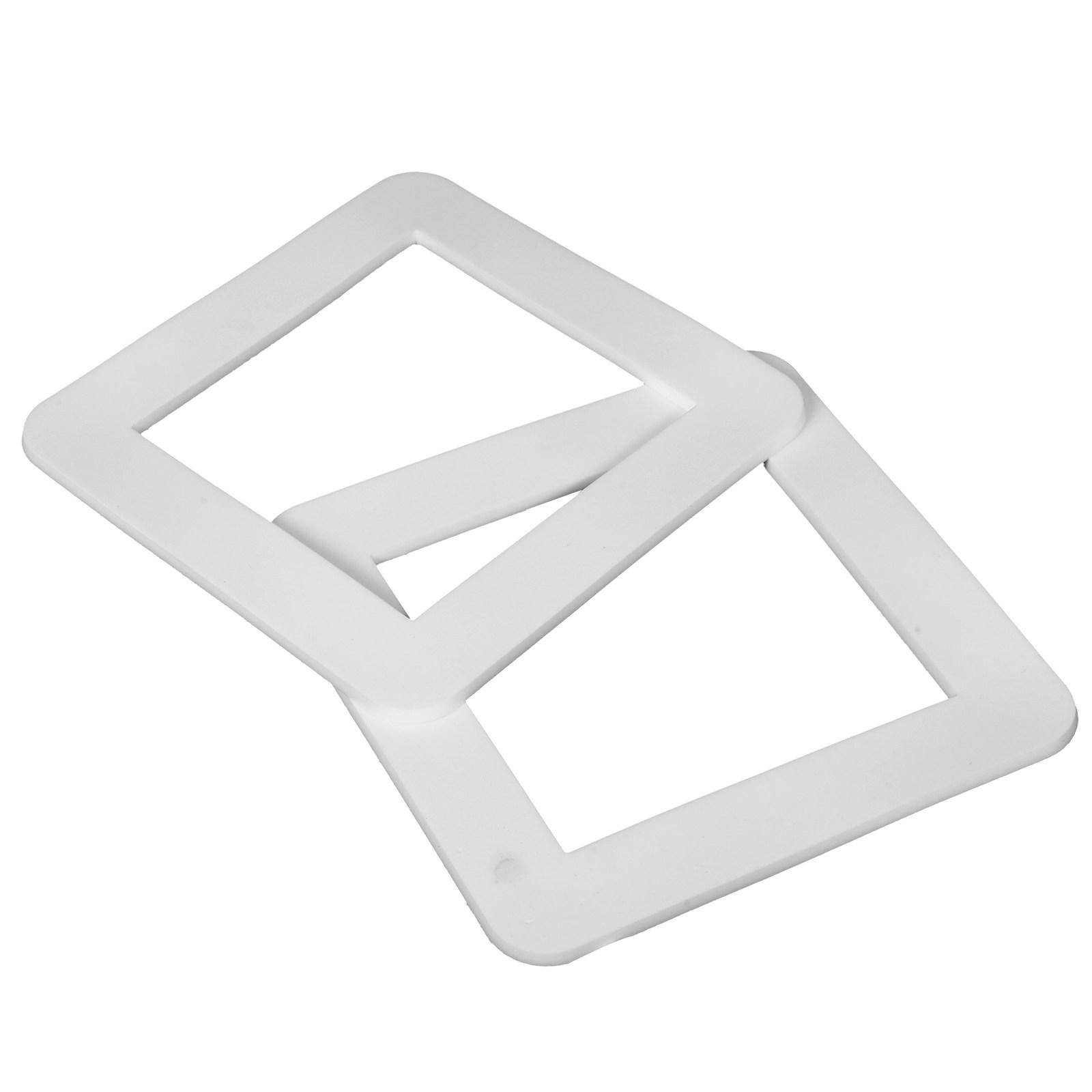 2 st Silikonskydd för Strömbrytare 86x86mm Dekorativ Vägguttagsplatta Vippströmbrytare för Sovrum Vardagsrum white