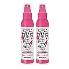 sanosan Hair Reparating Spray för barn - sköljfri vård med ekologisk olivolja och mjölkprotein (2 x 125 ml) - hårvård utan sköljning, hårborttagning spray