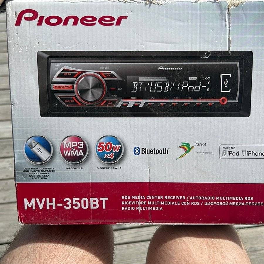 Pioneer MVH-350BT bilstereo med Bluetooth