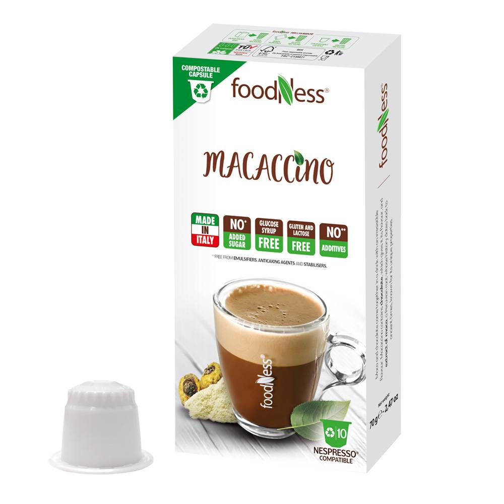 Foodness | Macaccino - 10 kapsler til Nespresso®