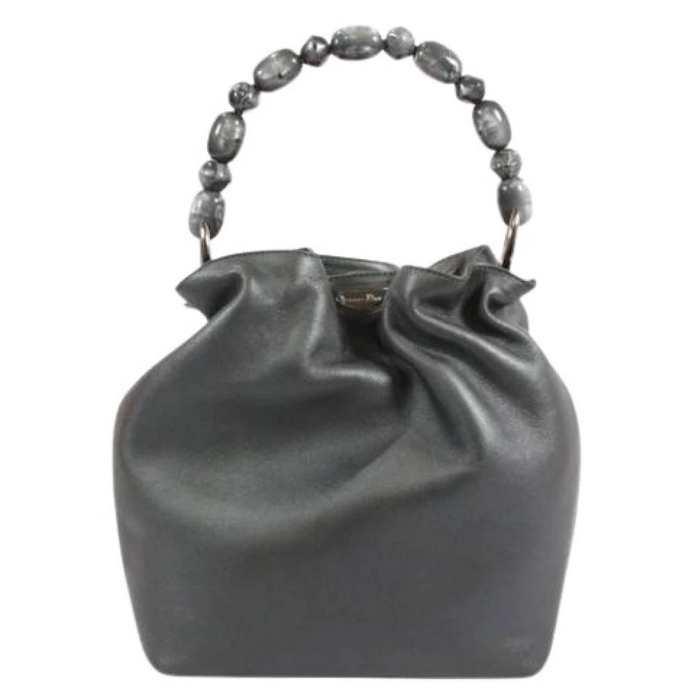 Dior Vintage Pre-owned Laeder dior-tasker - Vintage - Dame - Grå - ONE SIZE -