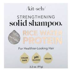 Kitsch, Enriched Solid Shampoo, Bar, Rice Bran Water Protein, White Tea and Mandarin Orange, 1 Bar, 3.2 oz (91 g)