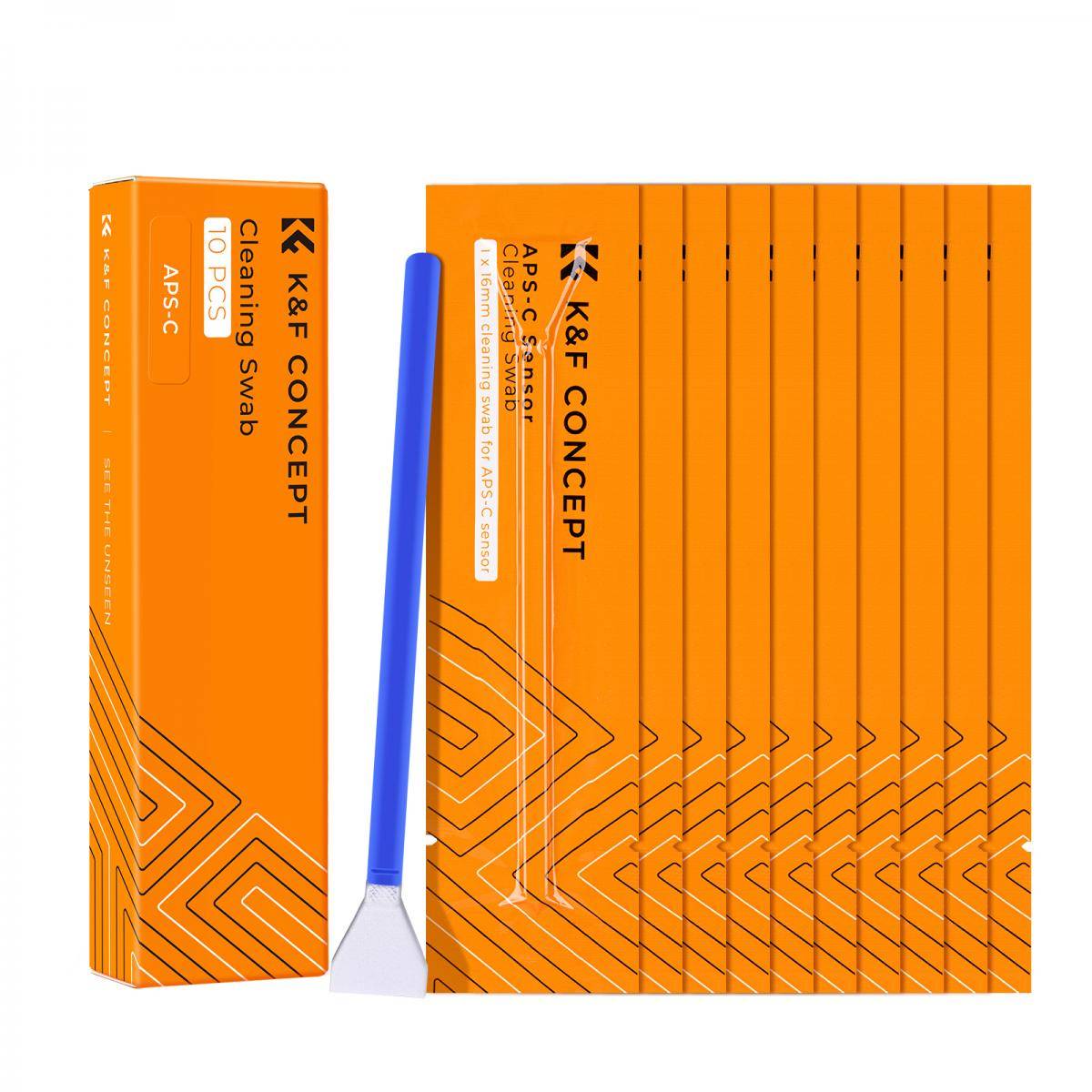 KENTFAITH Cleaning Stick Set K&F Concept 16mm APS-C Format Cleaning Stick Set (10PCS Cleaning Stick)