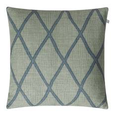 Ikat Orissa Linen Cushion Cover 50x50 - Aqua/Heaven Blue