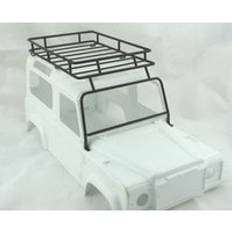 1/10 skala land defender metall bagagehållare rullande bur rc8wd rover d90 hard body gelande ii g2