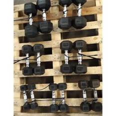Body Power 91Kg Rubber Hex Dumbbell Set (Returns/Ex-Display)
