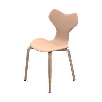 4130 Grand Prix med træben af Arne Jacobsen Fuldpolstret / Natur læder / Natur - Jacobsen Plus