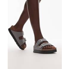 Birkenstock – Papillio Arizona Flex – Ljusbeige sandaler med platå-Naturlig
