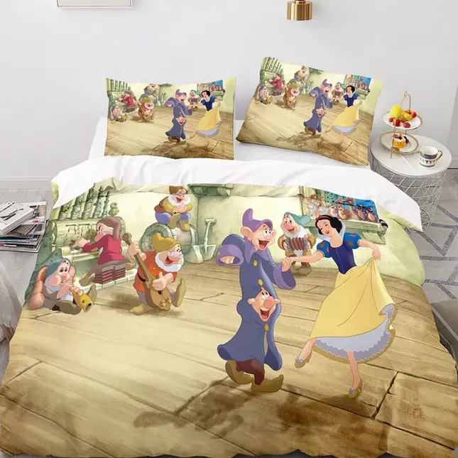 Påslakan Snövit Dansar Med De Sju Dvärgarna, 220 x 260 cm