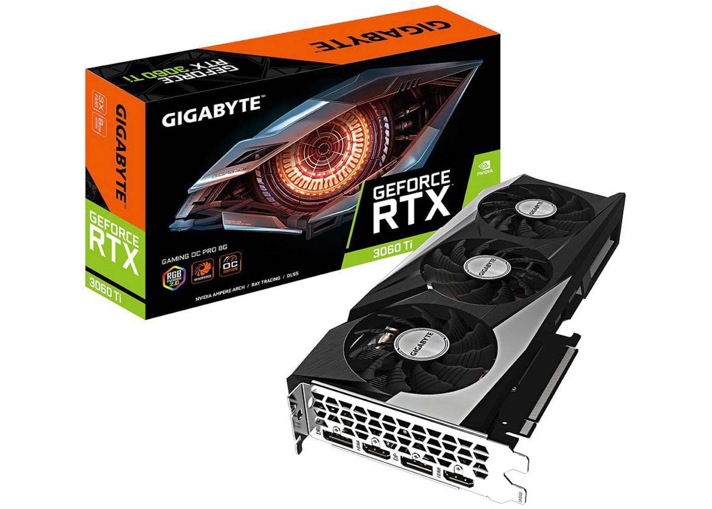 NVIDIA GIGABYTE GeForce RTX 3060 Ti GAMING OC PRO 8GB Graphics Card (GV-N306TGAMINGOC PRO-8GD) - One Size (One Size)