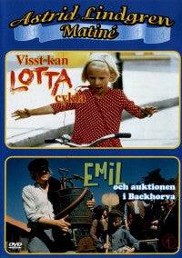DVD - Visst kan Lotta cykla + Emil och Auktionen i Backhorva (Beg)