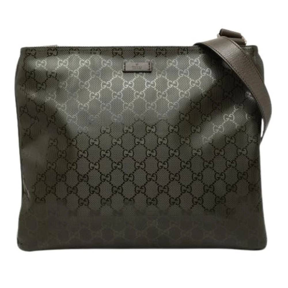 Gucci Vintage Pre-owned Canvas Crossbody Bag - Vintage - Dame - Brun - ONE SIZE - Læder