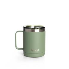 SmartShake Bohtal Stainless Steel Coffee Cup, 350 ml, Green