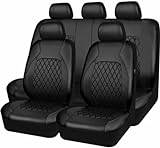 FROON Sätesöverdrag Bil Universal Set för VW Passat B6 B5 B8, Golf 4 5 7 Mk4, Tiguan, Polo - Biltillbehör, Svart