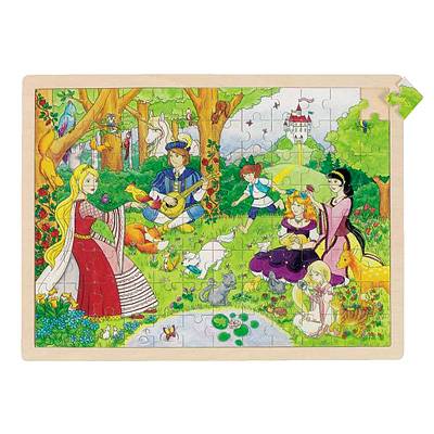 Pussel - prinsessor i skogen - 96 bitar - Goki