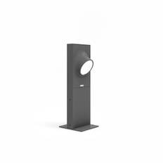 Artemide Ciclope sokkellampe, 1 lyskilde, antracit, Aluminium/grå/zink, Aluminium, Moderne