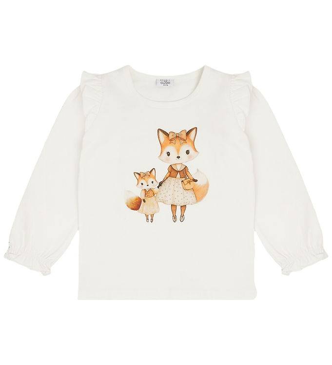 Hust and Claire Bluse - HCAlma - Fox - Ivory - Hust and Claire - 5 år (110) - Bluse