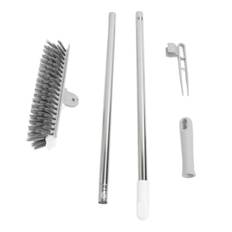 2 in 1 Floor Brush Scrubber Long Handle Grout Brush Stiff Bristle Tile Brush 180 Degree Rotating vit