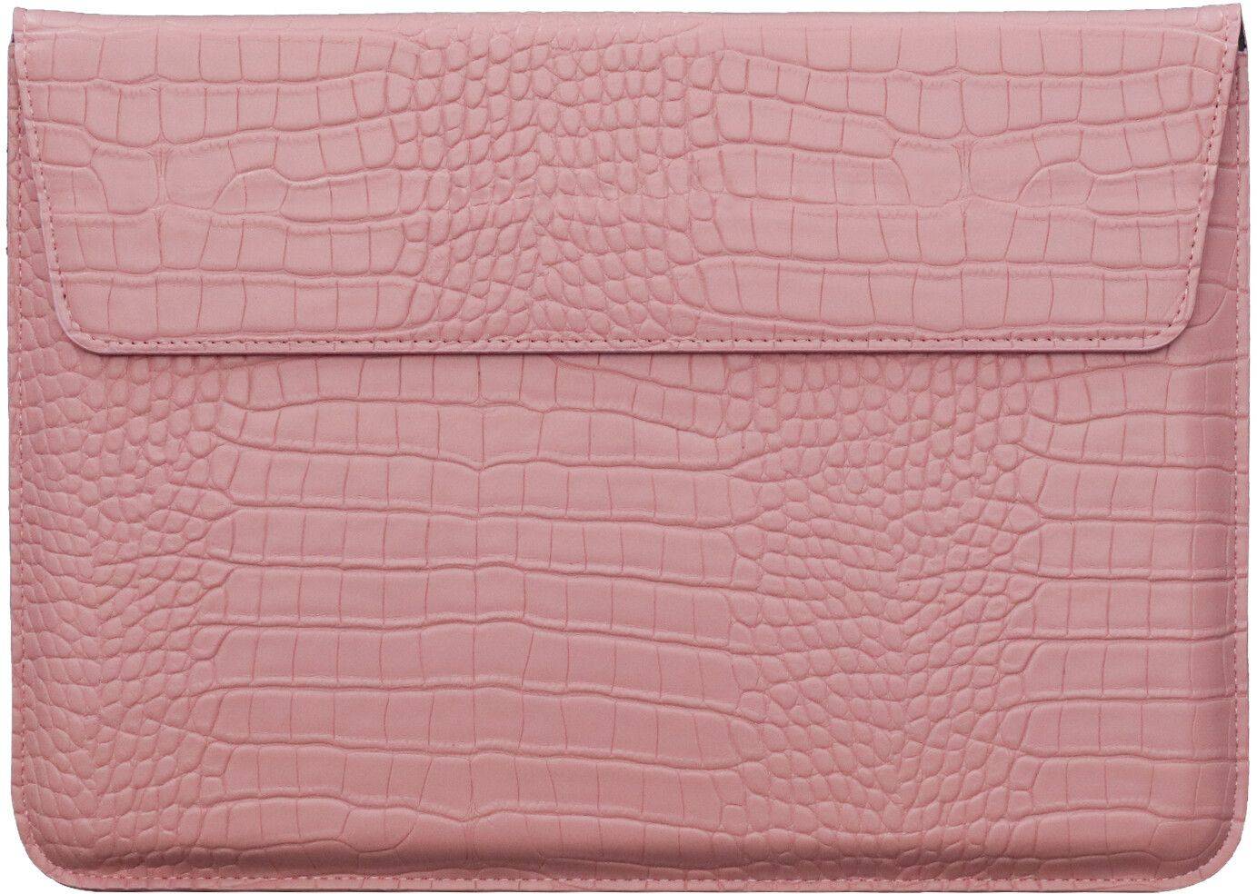 Trolsk Cover Krokodillemønster (MacBook 13/14") - Rosa.