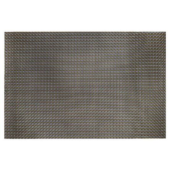 Sæt med 4 dækkeservietter, 45 × 30 cm, Sølvfarvet og Gyldent
