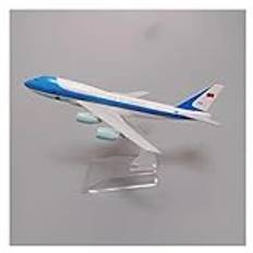 Vintage Classics flygplan USA USA AIR FORCE ONE Airlines Boeing 747 B747-400 Airways Diecast Flygplan Modellplan Flygplan Metalllegering Flygplan (Storlek : EN)