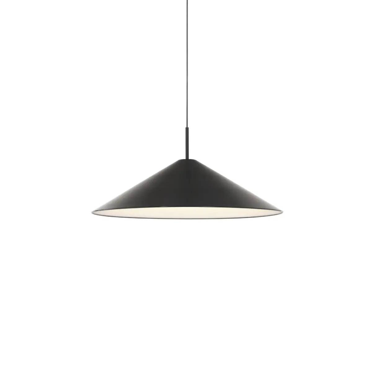 New Works, Brolly Pendellampa Ø70 Svart Anodiserad Aluminium