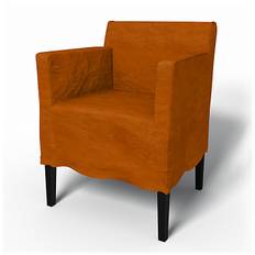 IKEA - Överdrag till Nils karmstol, Cognac, Sammet - Bemz