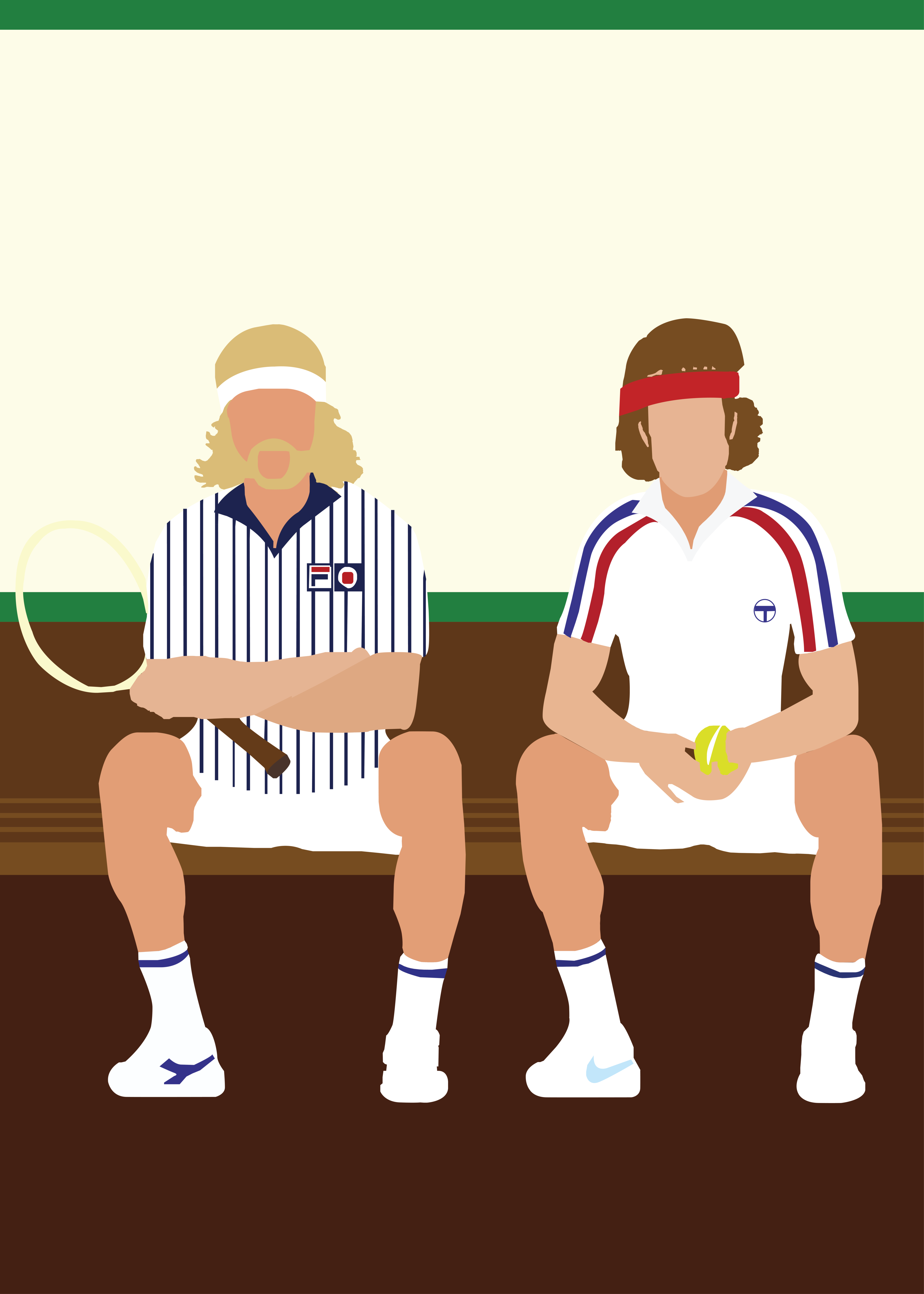 Boirg V Mcenroe - 100x140 cm