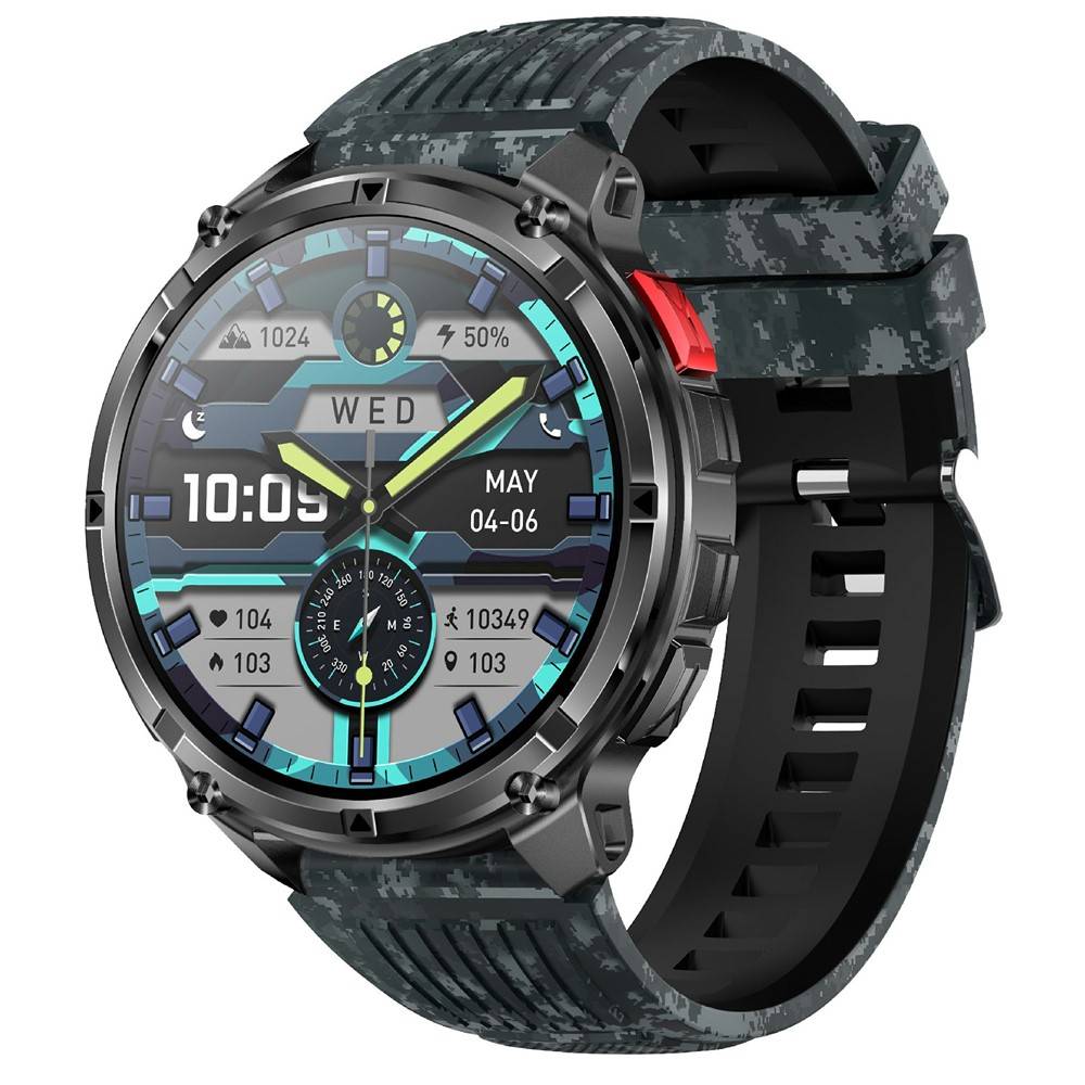 Aktiv Smartwatch - Vattentät - Svenska - samtal - iOS/Android - Kamouflage