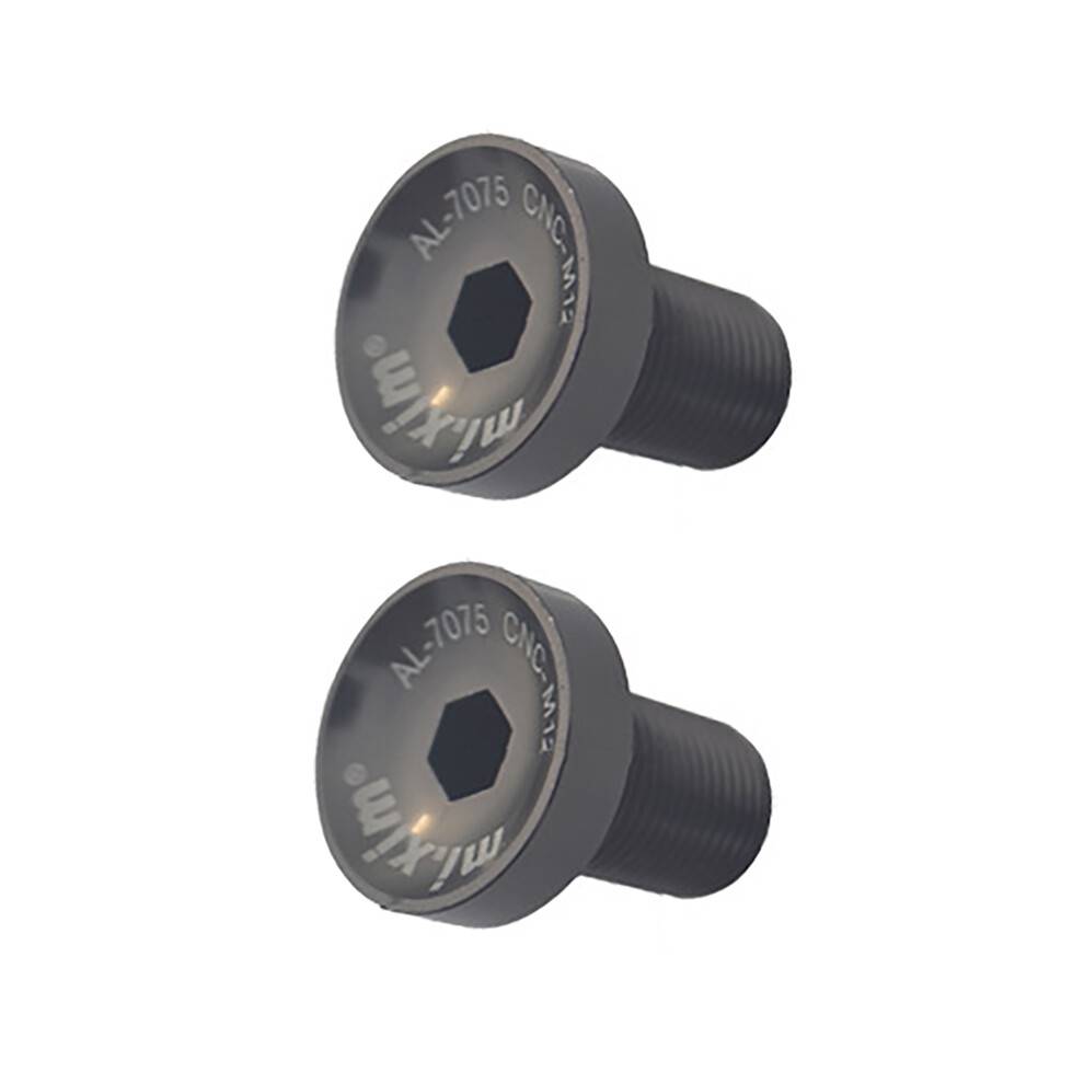Mi.Xim 2Pcs Bicycle Bottom Bracket M12 Crankset Screw MTB Road Bike Crankset Crank Arm Fixing Bolts Bike Screws Black