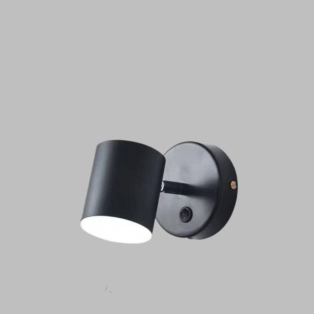 LumièreNordique – Elegant Modern Vägglampa LED - Svart / Kall Vitt / A