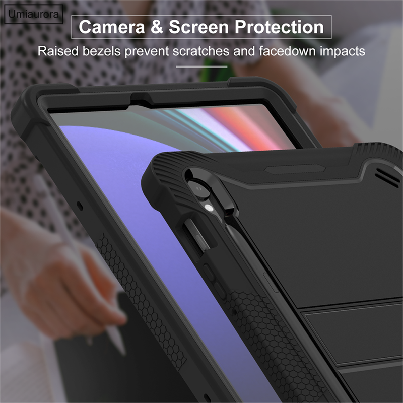 For Samsung Tab S11 SM-X730 S7 S8+ S9 FE+ Plus 12.4" S10+ Ultra SM-X920 X620 X820 X520 Shockproof Tablet Case Stand Rugged Funda