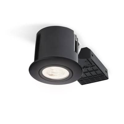 Nordtronic Quick Spot G2 indbygningsspot, GU10, 230V, LED (rund) inkl. LED-pære (Philips / CRI>80 / 3,5W / 265 lm / 3000K / 36° / F / ikke dæmpbar), s